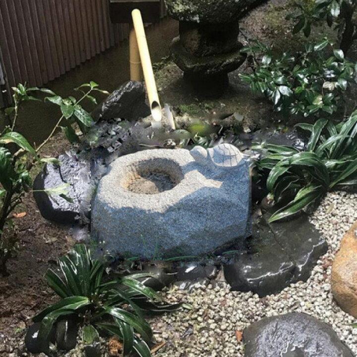 楽天市場】【重量物商品】【営業所止め】御影石水鉢(亀付き)小さな亀付 