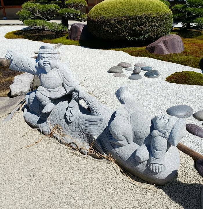 楽天市場】【重量物商品】【営業所止め】縁起の良い恵比寿さん＆布袋 