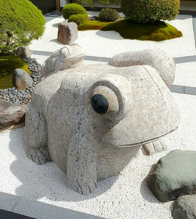 楽天市場】【重量物商品】【営業所渡し】【縁起物】カエル(錆石)BIG 