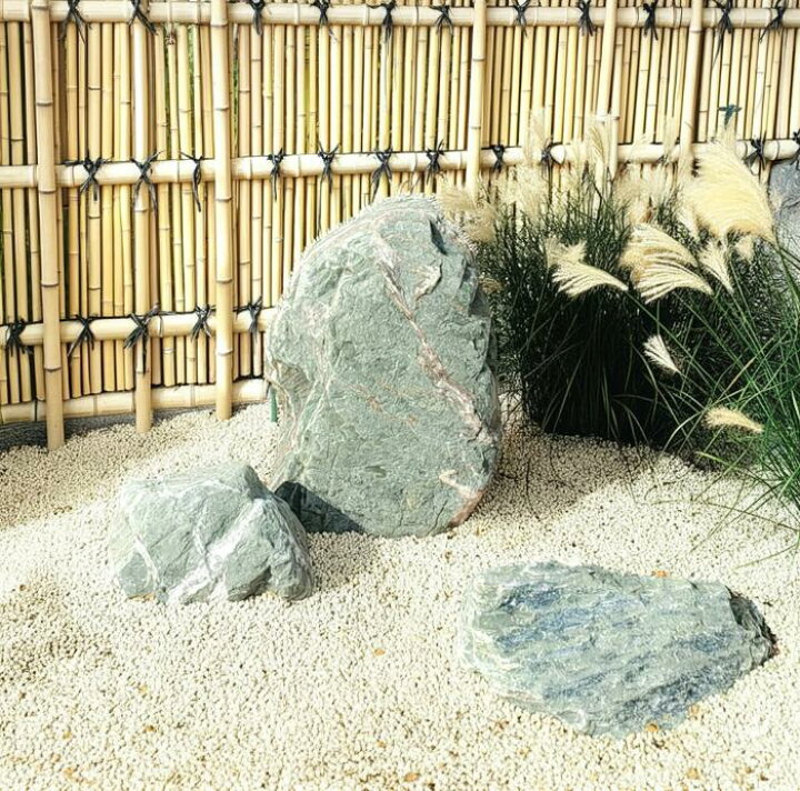 楽天市場】【送料無料】【代引不可】阿波の青石3石SET【2】【庭石 