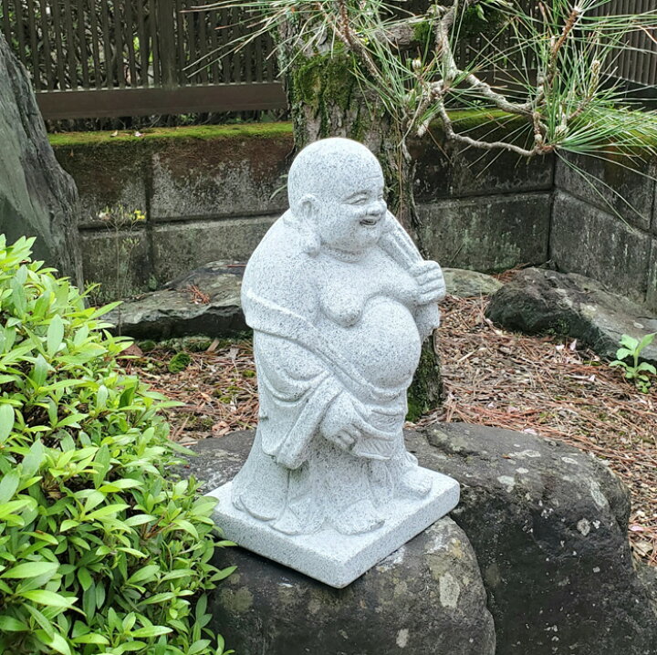 楽天市場】【送料無料】軍配団扇を持った布袋様【石の彫刻品】【布袋様 