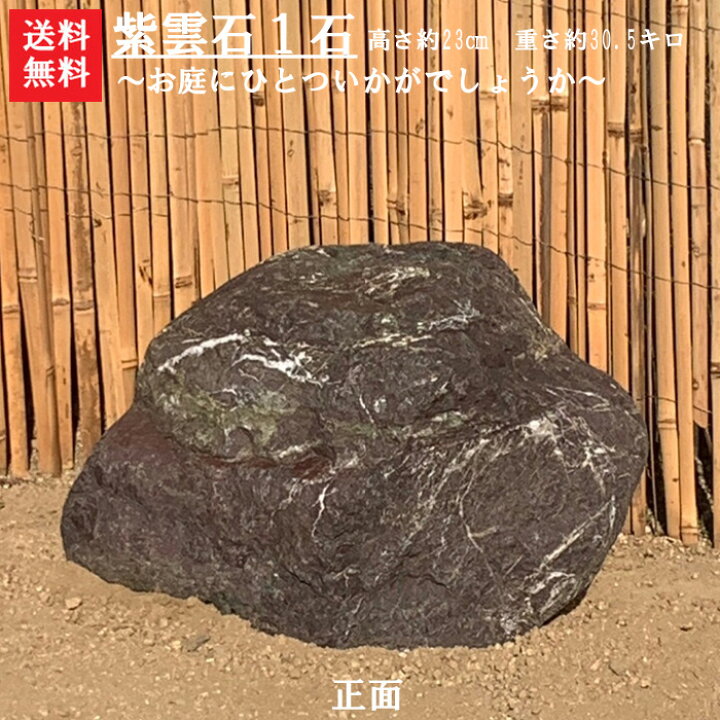 楽天市場】【送料無料】紫雲石1石【2】【庭石】景石にいかがでしょ 