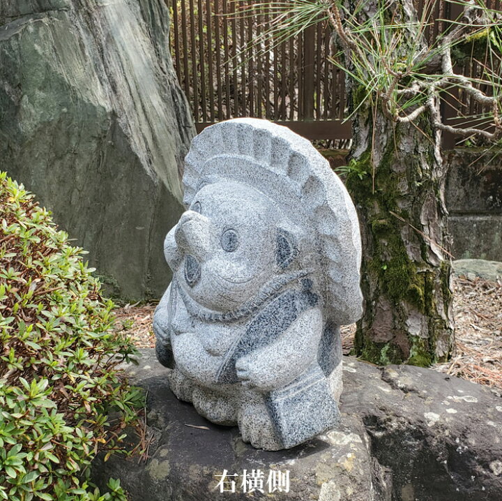 楽天市場】【送料無料】御影石で出来た”たぬき”【狸の置物】【石の彫刻 