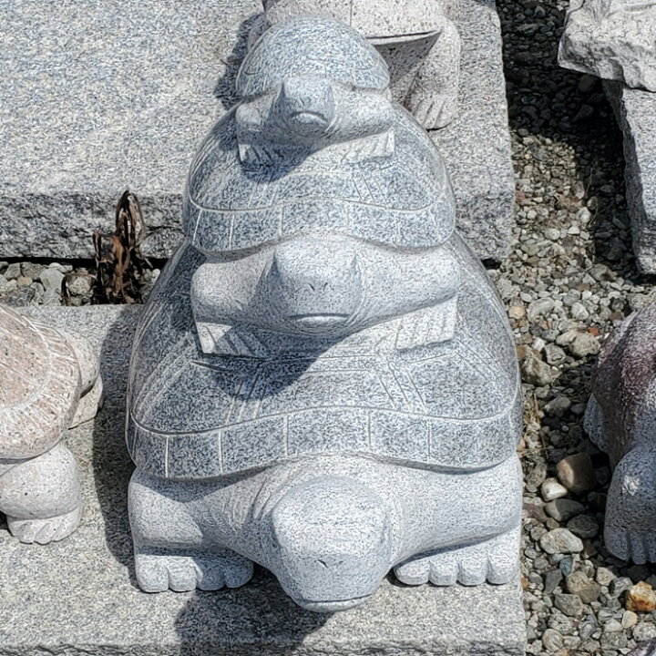楽天市場】【重量物商品】【営業所渡し】 仲良し3段亀【縁起物】亀は 