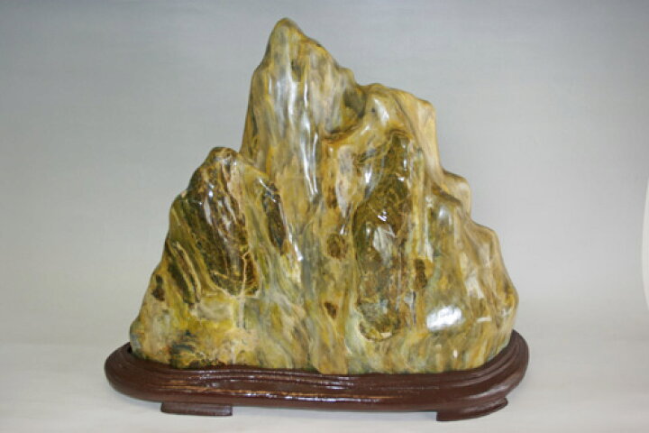 楽天市場 訳あり 送料無料 みがき石の置物 １ 木の台付き 玄関や床の間に飾ってはいかがでしょうか ノ 小さな石屋さん