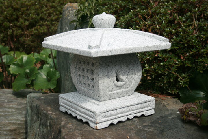 楽天市場】【送料無料】天下茶屋灯篭(1尺)【御影石】日本庭園に 