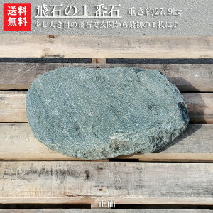 【送料無料】青石の自然飛石1枚【2】【1番石】青石を使った自然飛石です^^自然石のよさをお楽しみ下さい。【ガーデニング資材】【飛石】【青石】【飛び石】