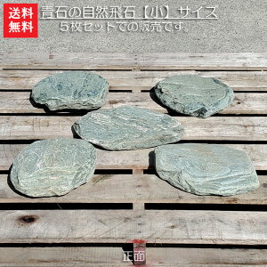 【送料無料】【飛び石】青石の自然飛石5枚セット【小】青石を使った自然飛石です^^自然石のよさをお楽しみ下さい。【ガーデニング資材】【飛石】【青石】