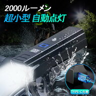 マラソン限定！5%OFFクーポン！自転車 ライト 5段階照明モード 感光センサー USB充電式 高輝度 小型 自動…