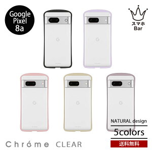 NATURALdesign Chrome CLEAR GooglePixel 8a [GP8a] �O�[�O���s�N�Z�� �w�ʌ^ �V���O���P�[�X �X�}�z�P�[�X �V���R���f�� ���C�����X�[�d Android �A���h���C�h �|���E���^������ �X�g���b�v�z�[�� �N���[��