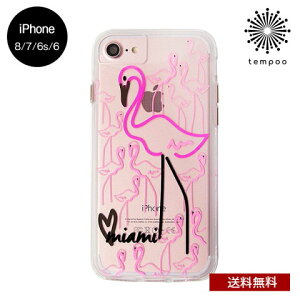 �������� ���[���� iPhone 2020 SE 8 7 CASE MATE Hybrid Naked Tough City Print Miami Flamingo 4.7 �P�[�X���C�g �X�}�z�P�[�X �V���O�� �P�[�X �N���A �n�C�u���b�h �ϏՌ� ������� �l�C ���킢�� ��l �t���~��
