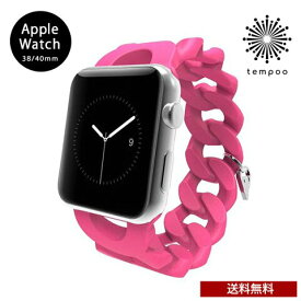 メール便 送料無料 Case-Mate Turnlock Shocking Pink Apple Watch用交換バンド 38mm 40mm CM032777 Apple Watch アップルウォッチ バンド ベルト 腕時計 交換 カスタマイズ おしゃれ 個性的 かわいい レディース 樹脂 ショッキングピンク プレゼント ケースメイト スマホBar