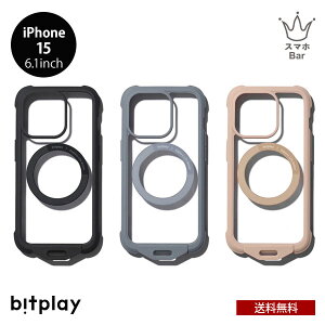 �������� iPhone 15 6.1 KOPEK bitplay Wander Case �P�[�X CE-15-BK-PK-01 MIL�K�i MagSafe ���C�����X�[�d �A�C�t�H�� �A�C�z�� �P�[�X �J�o�[ �V�����_�[ �ϏՌ� �y�� ���^ �l�C ������� �V���v�� ���j�Z�b�N