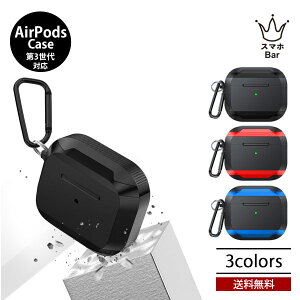 SUNCREST AirPods ��3���� �P�[�X STRONG PROTECTION 360°�ی� �ϏՌ� ���C�����X�[�d �P�[�u���[�d �J���r�i�t �X�g���b�v�z�[�� �J�o�[ �A���~ �o���p�[ TPU �w�ʃ{�^���Ή� �T���N���X�g �v���[���g 