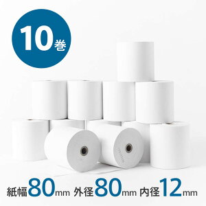 yRP-F10 / mc-Print3 / TM-m30V[Y/ TM-T90KP ΉzW[ [10] 80mm Oa80mm a12mm | V[g W [ T[}[ M AirW GAW X}W Square POSW