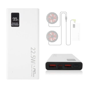 󒲍ƕ t@obe[ 10000mAh 󒲃xXgdMxXg oCobe[ ^CvC USB]C PD22.5W }[d ^ QC3.0 ݊ 󒲃EFA t@Ή y ^ e