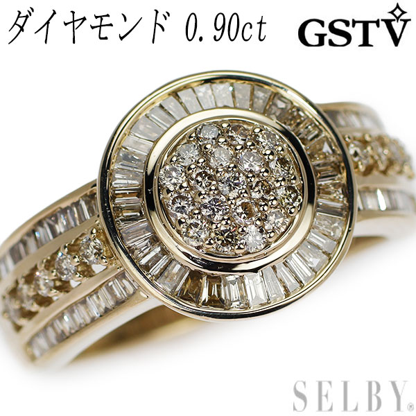 楽天市場】【中古】 GSTV K18シャンパンゴールド ダイヤモンド リング