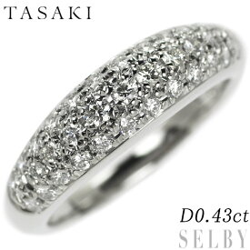 【中古】 田崎真珠 Pt900 ダイヤモンド リング 0.43ct パヴェ SELBY 送料サービス TASAKI