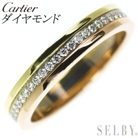 【中古】 カルティエ K18YG/WG/PG ダイヤモンド リング ヴァンドーム 48号 SELBY 送料サービス Cartier