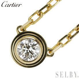 【中古】 カルティエ K18YG ダイヤモンド ペンダントネックレス ディアマンレジエSM SELBY 送料サービス Cartier