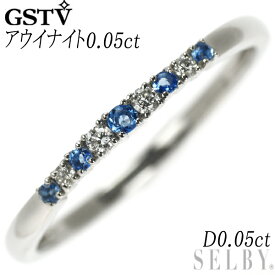 【中古】 GSTV 希少 Pt950 アウイナイト ダイヤモンド リング 0.05ct D0.05ct SELBY 送料サービス