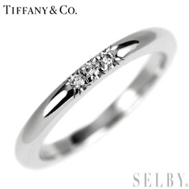 【中古】 ティファニー Pt950 ダイヤモンド リング クラシックバンド ピンキー SELBY 送料サービス Tiffany
