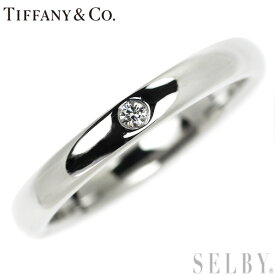 【中古】 ティファニー Pt950 ダイヤモンド リング バンド SELBY 送料サービス Tiffany