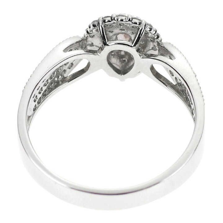 楽天市場】新品 Pt950 ペアシェイプ 天然ピンク ダイヤモンド リング  