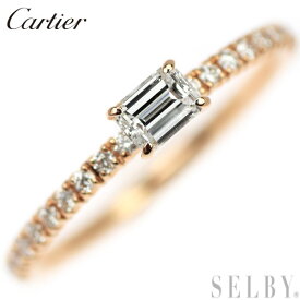 【中古】 カルティエ K18PG ダイヤモンド リング エタンセルドゥ 47号 SELBY 送料サービス Cartier