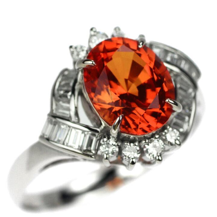 クレサンベール リング ダイヤ ダイヤモンド 0.54ct/0.25ct 再結晶  