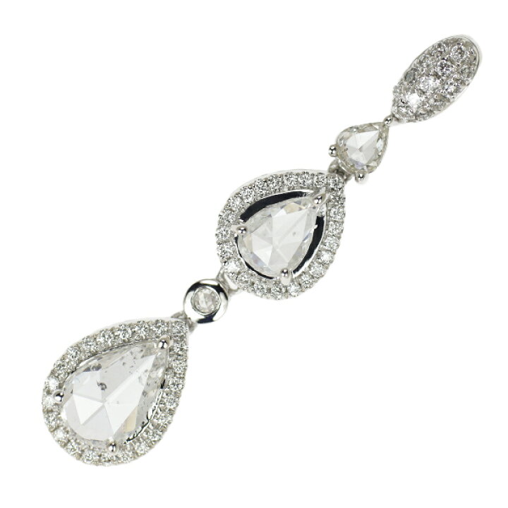 楽天市場】【中古】 K18WG ダイヤモンド ペンダントトップ 0.95ct 