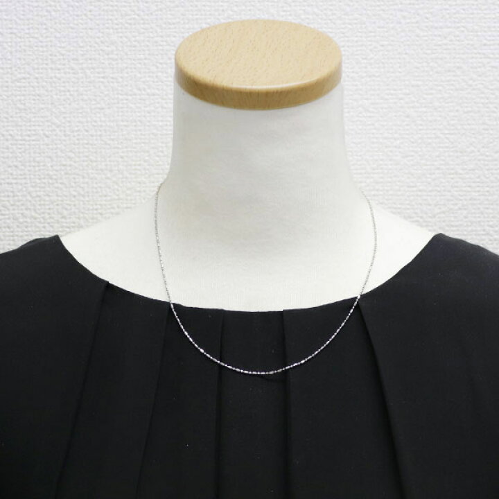 楽天市場】新品 K18WG チェーン ネックレス ～45cm ショート＆ロング  