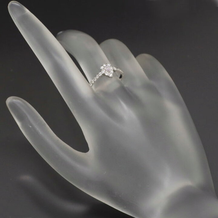 楽天市場】新品 希少 Pt950 ペアシェイプ 天然ピンク ダイヤモンド  