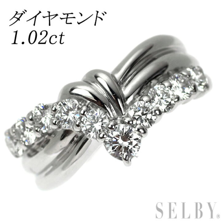 楽天市場】【中古】 Pt1000 ダイヤモンド リング 1.02ct SELBY 送料 