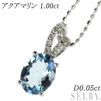 楽天市場】アクアマリン ネックレス k18wgの通販