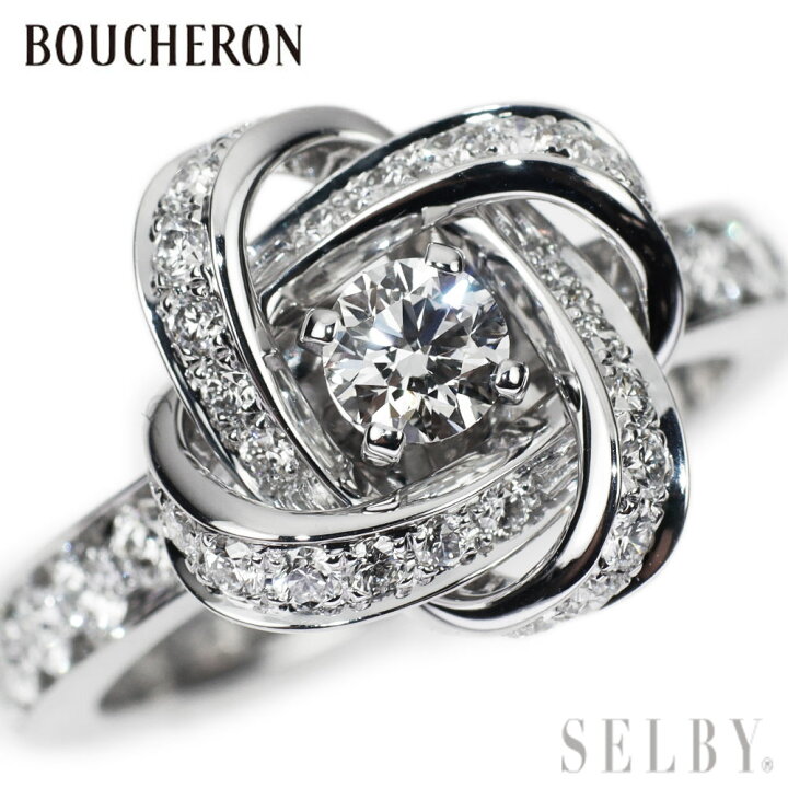 楽天市場】【中古】 ブシュロン K18WG ダイヤモンド リング アバ  