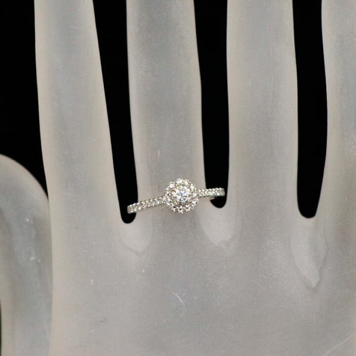 楽天市場】【中古】 グラフ K18WG ダイヤモンド リング 0.19ct F VVS2  