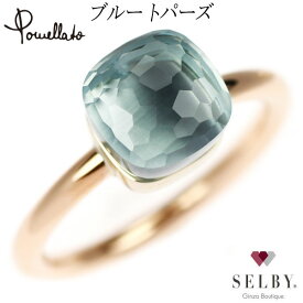 【中古】 ポメラート K18PG/ K18WG ブルー トパーズ リング ヌード プチ 《セルビー銀座店》SELBY 送料サービス