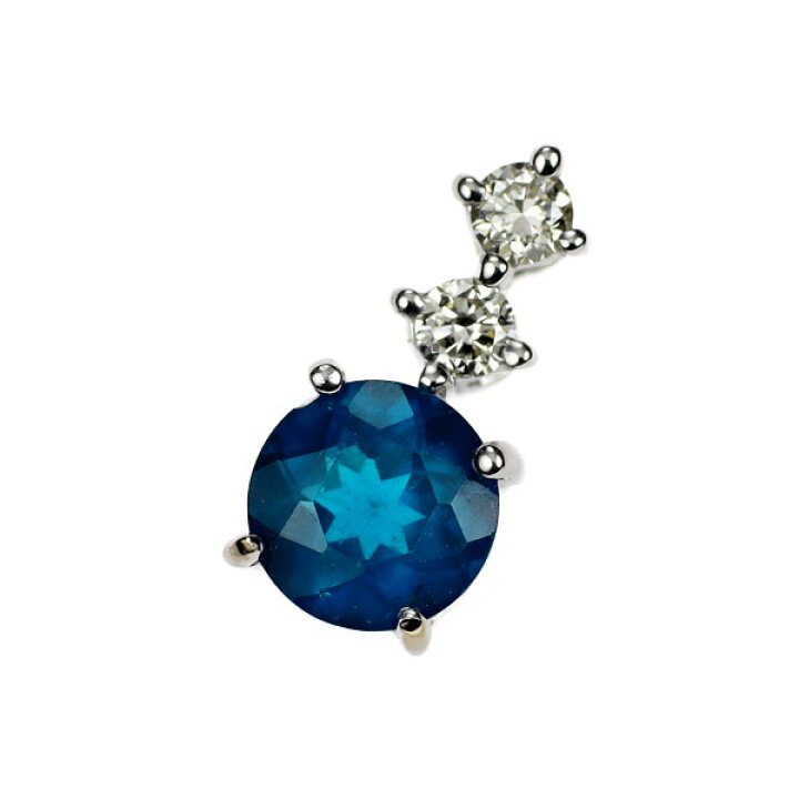 楽天市場】【中古】 K18WG アパタイト ダイヤモンド ペンダントトップ  