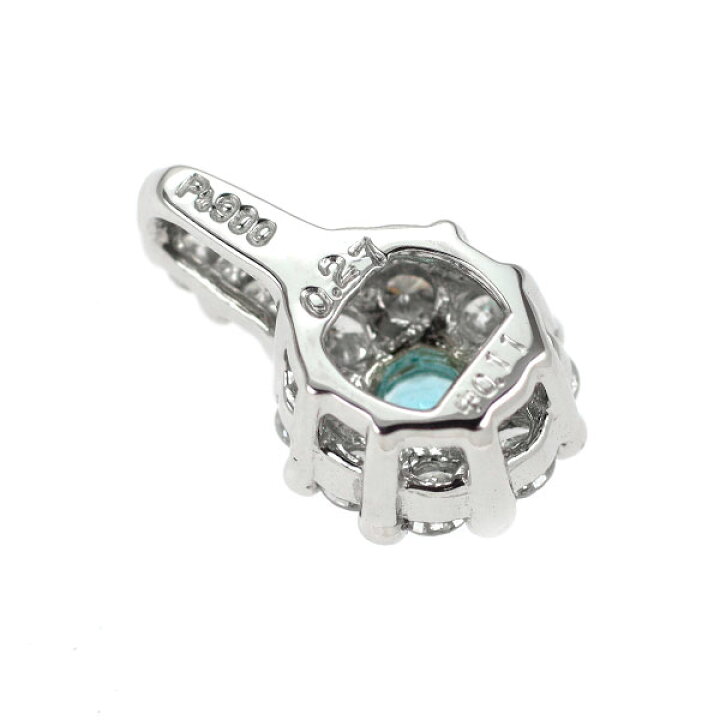 楽天市場】【中古】 Pt900 パライバトルマリン ダイヤモンド  