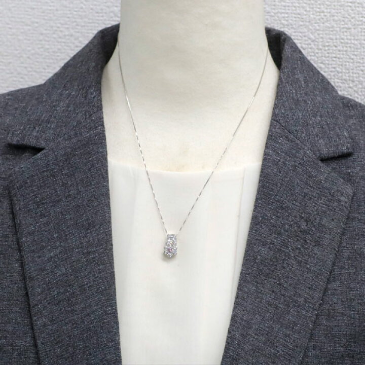 楽天市場】【中古】 K18WG 天然ピンクダイヤモンド ペンダント  