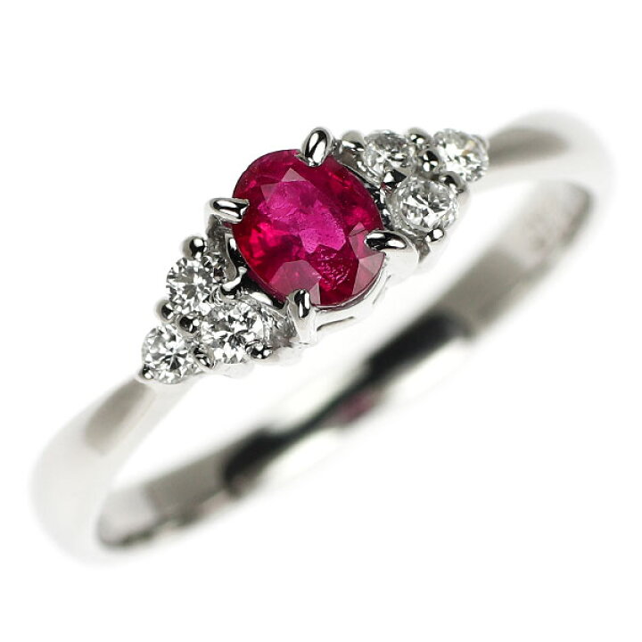 楽天市場】【中古】 Pt900 ルビー ダイヤモンド リング D0.11ct SELBY  