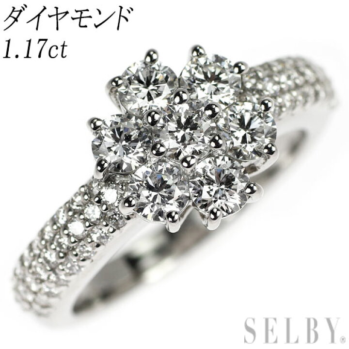 楽天市場】【中古】 Pt900 ダイヤモンド リング 1.17ct SELBY 送料  