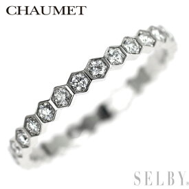 【中古】 ショーメ K18WG ダイヤモンド リング ビー ドゥ ショーメ/ビーマイラブ 54号 SELBY 送料サービス