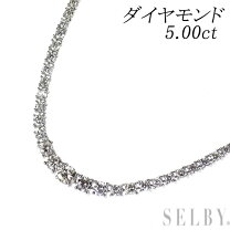 楽天市場】テニスネックレス 5.00ctの通販