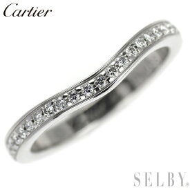 【中古】 カルティエ Pt950 ダイヤモンド リング バレリーナ 44号 ピンキー SELBY 送料サービス Cartier