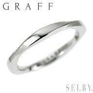【中古】 グラフ K18WG リング スパイラル バンド 幅約2.2mm SELBY 送料サービス