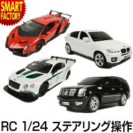 おもちゃ ラジコン 《購入特典付》 《ハンドルで操作》 1：24 RC ランボルギーニ BMW ベントレー エスカ…