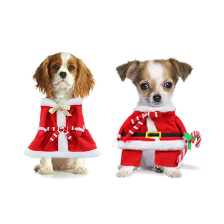 楽天市場 クリスマスコスプレ ペット服 サンタ服 Xmas服 犬 ドッグ 服 犬服 犬用品 クリスマス 変身 服 可愛い 暖かい 小型犬用 Lサイズ Smart Happiness