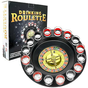 �y���������z�V���b�g�K���XRoulette ? Drinking Game�Z�b�g(2 Balls and 16���K�l) 16PCS Set �u���b�N FO